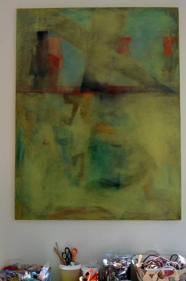Print of Abstract Expressionism Interiors Paintings by Sejben Lajos