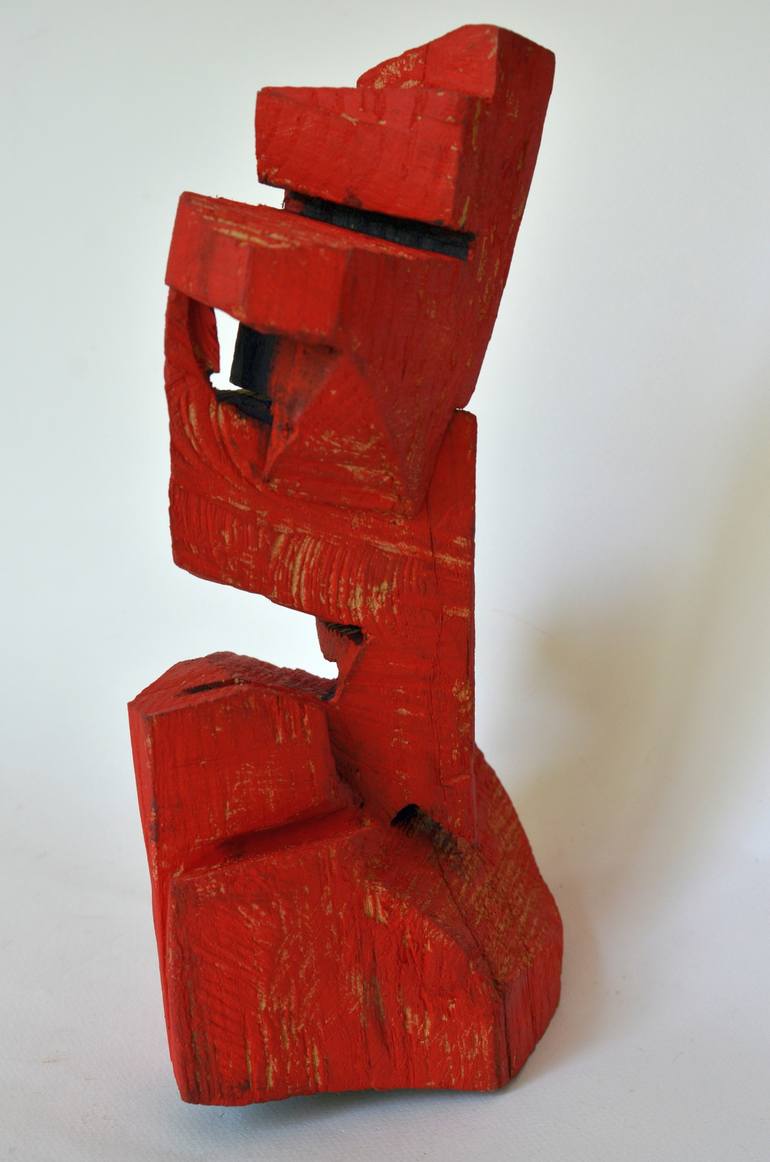 Original Cubism Abstract Sculpture by Sejben Lajos