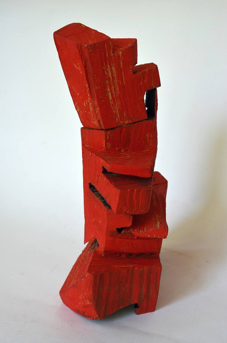 Original Cubism Abstract Sculpture by Sejben Lajos