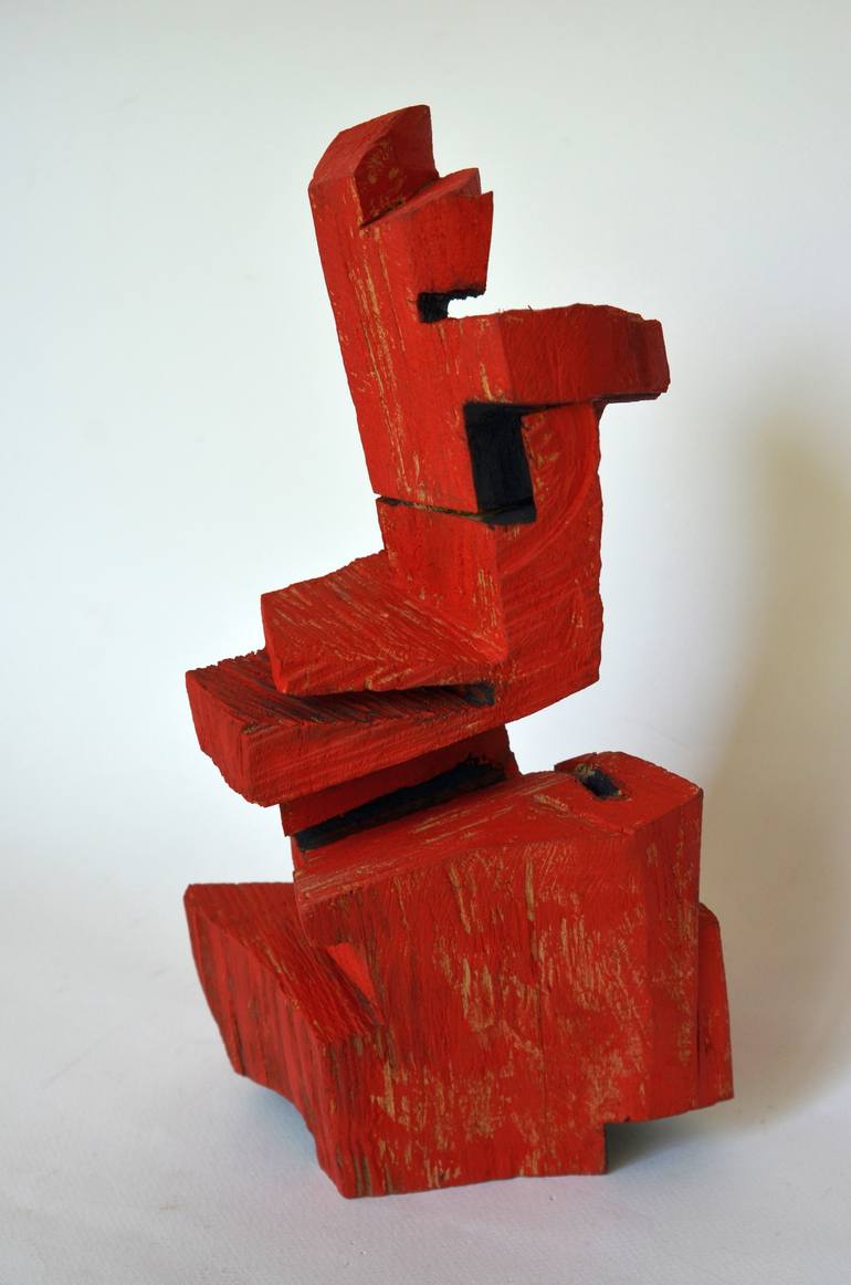 Original Cubism Abstract Sculpture by Sejben Lajos