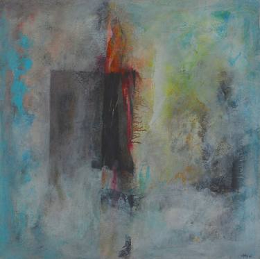 Original Abstract Expressionism Abstract Paintings by Sejben Lajos