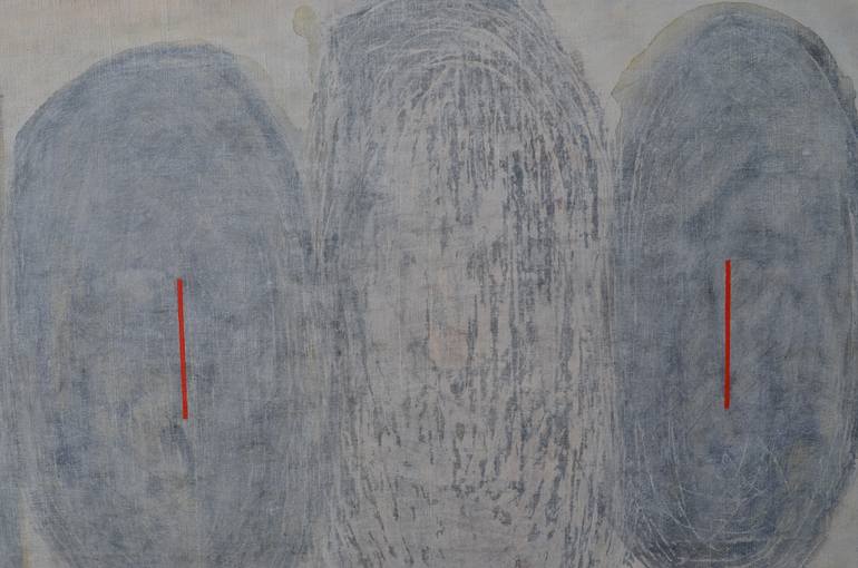 Original Abstract Expressionism Abstract Painting by Sejben Lajos