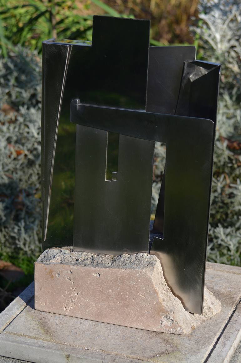 Original Cubism Abstract Sculpture by Sejben Lajos