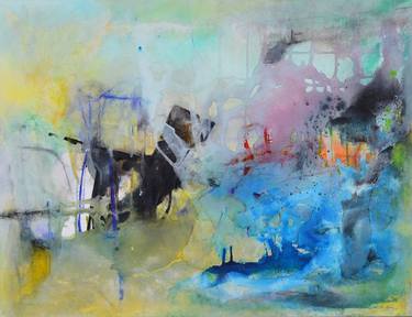 Original Abstract Landscape Paintings by Sejben Lajos