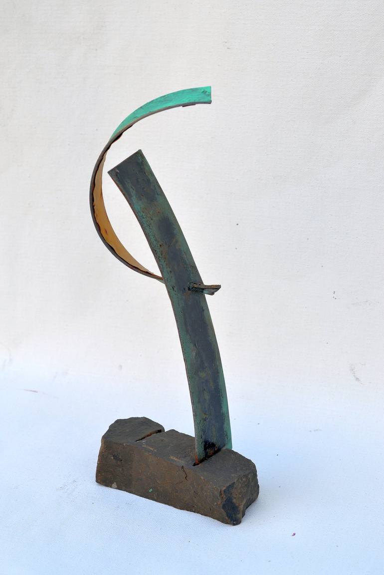 Original Cubism Abstract Sculpture by Sejben Lajos