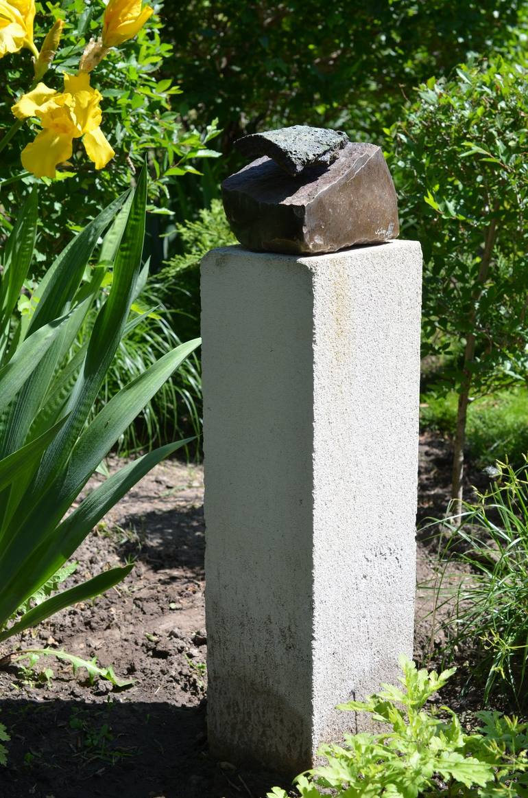 Original Cubism Garden Sculpture by Sejben Lajos