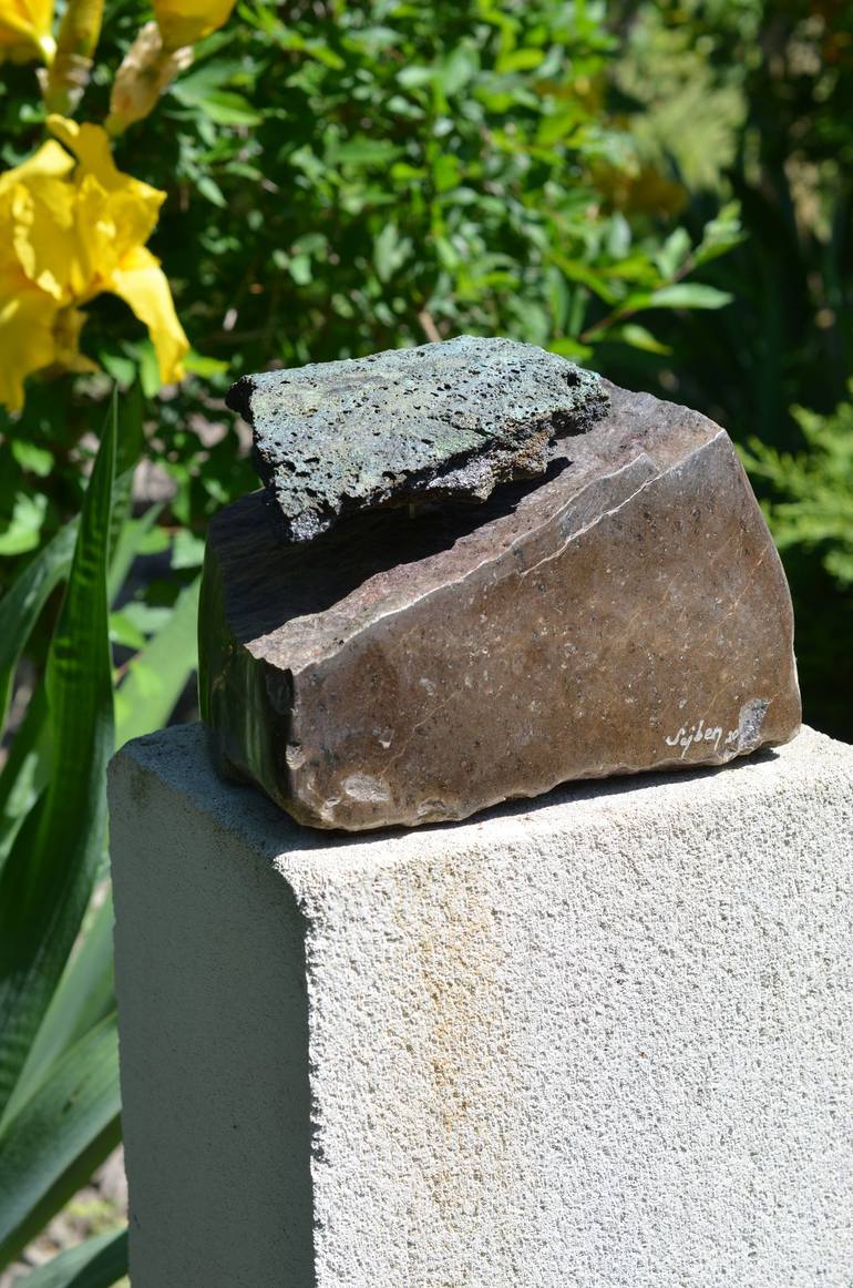 Original Cubism Garden Sculpture by Sejben Lajos