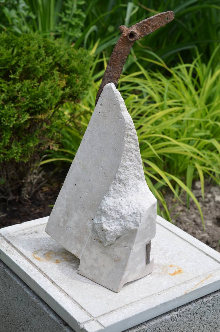 Original Abstract Garden Sculpture by Sejben Lajos