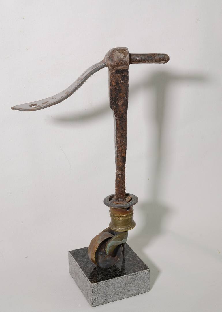 Original Abstract People Sculpture by Sejben Lajos