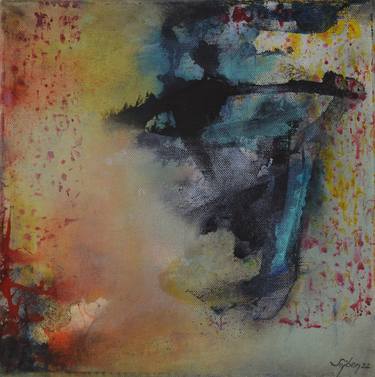 Original Abstract Expressionism Abstract Paintings by Sejben Lajos