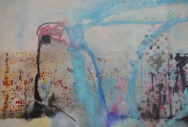 Original Abstract Expressionism Abstract Painting by Sejben Lajos