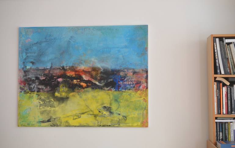 Original Abstract Expressionism Abstract Painting by Sejben Lajos