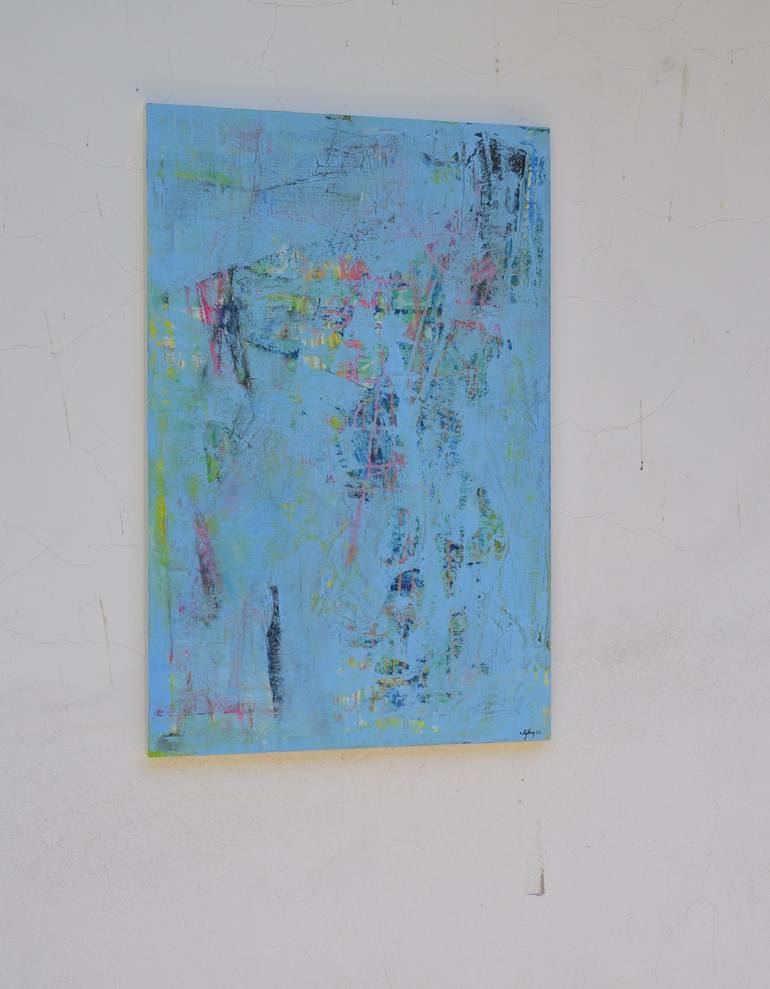 Original Expressionism Abstract Painting by Sejben Lajos