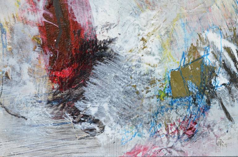 Original Abstract Expressionism Abstract Painting by Sejben Lajos