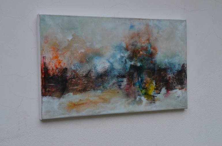 Original Abstract Painting by Sejben Lajos