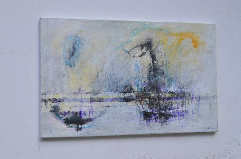 Original Abstract Painting by Sejben Lajos