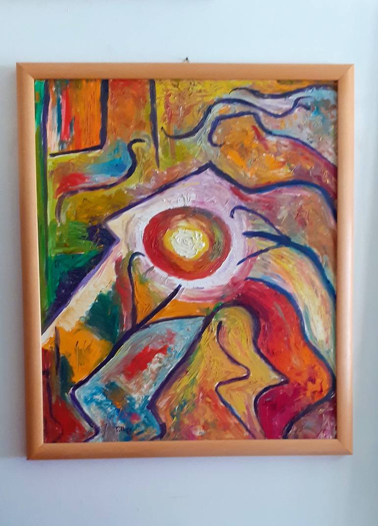 Original Abstract Expressionism Abstract Painting by Tullio Mesi