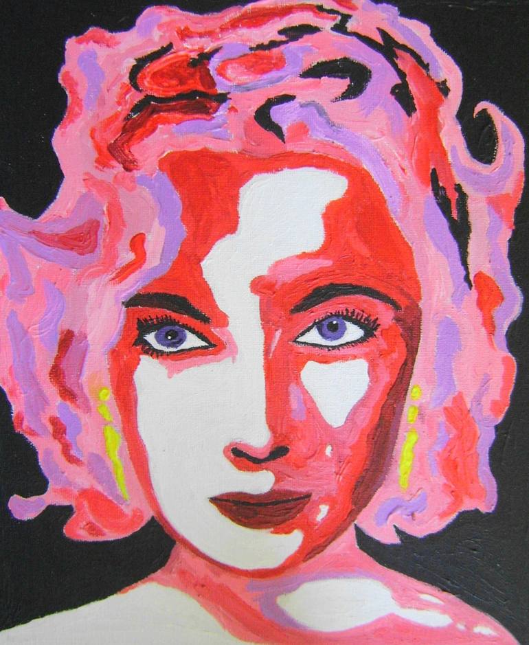 Original Pop Art Pop Culture/Celebrity Painting by Tullio Mesi