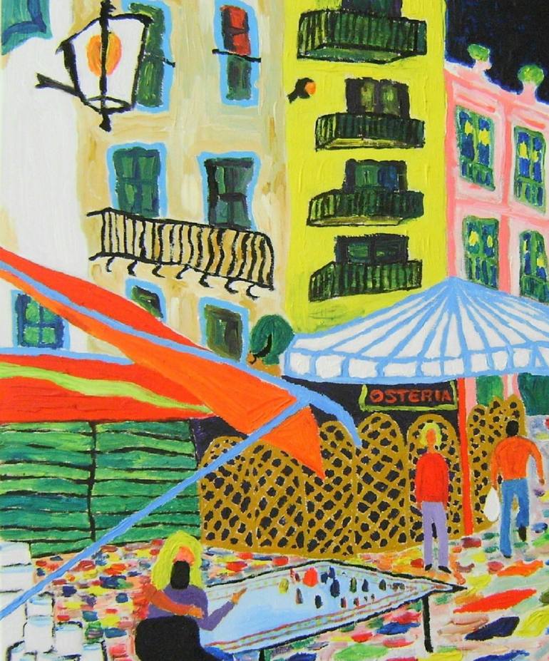 Original Expressionism Outer Space Painting by Tullio Mesi