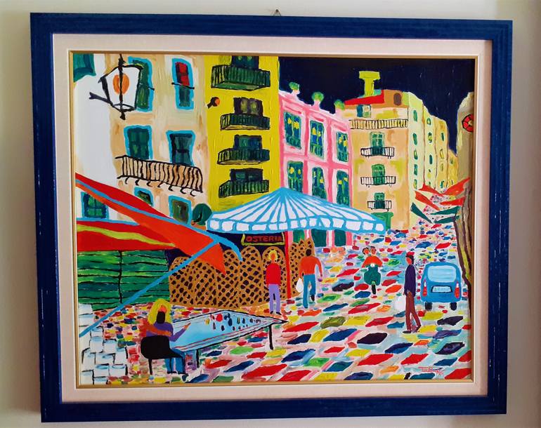 Original Expressionism Outer Space Painting by Tullio Mesi