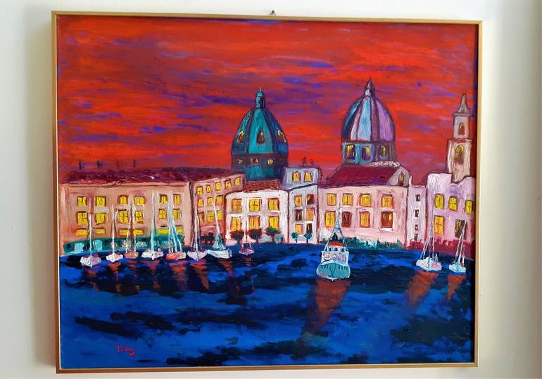 Original Places Painting by Tullio Mesi