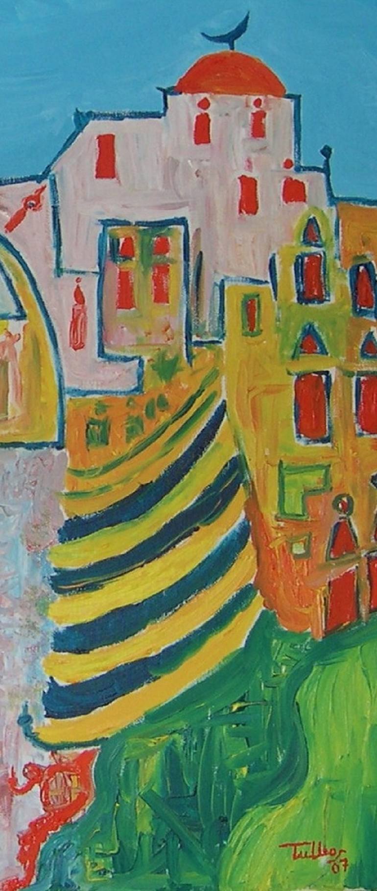 Original Expressionism World Culture Painting by Tullio Mesi