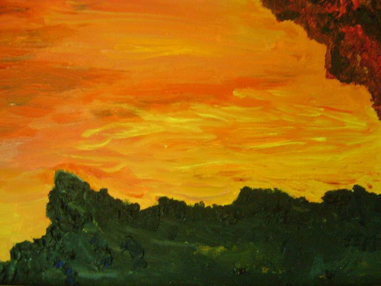 Original Impressionism Outer Space Painting by Tullio Mesi