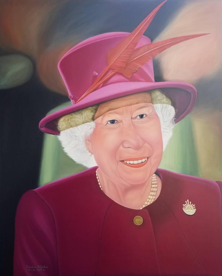Print of Photorealism Women Paintings by Komla Adjaka
