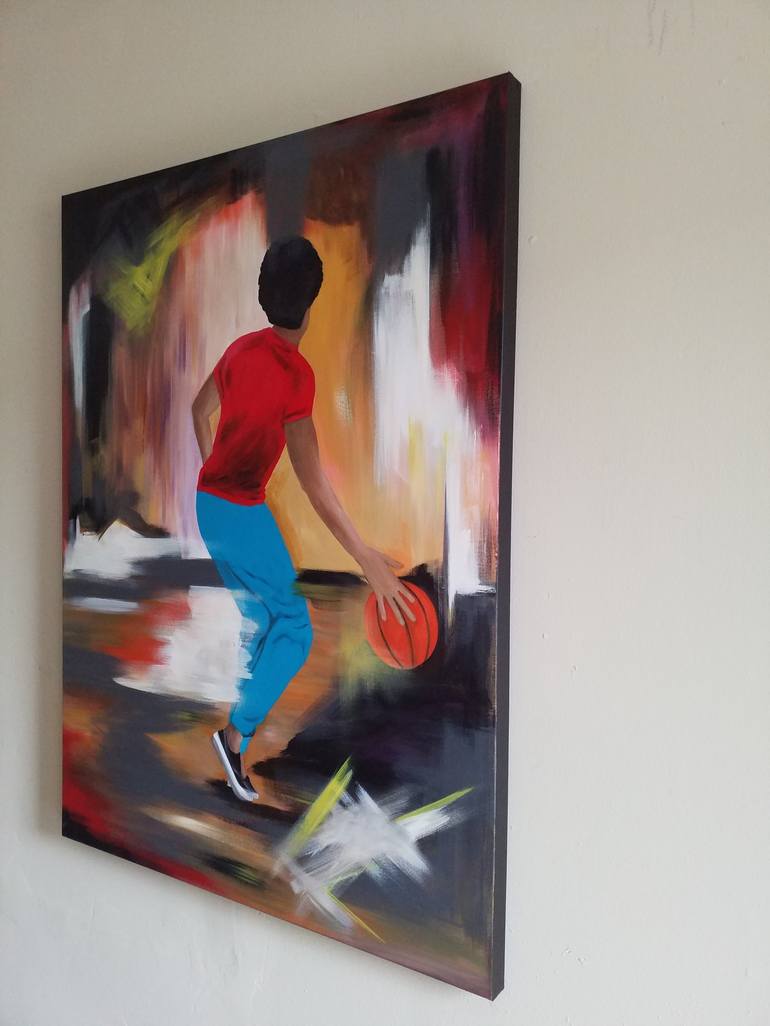 Original Sport Painting by Komla Adjaka