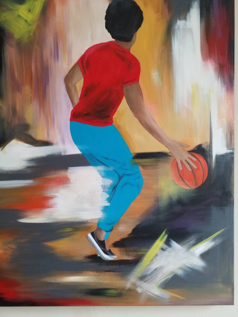 Original Sport Painting by Komla Adjaka