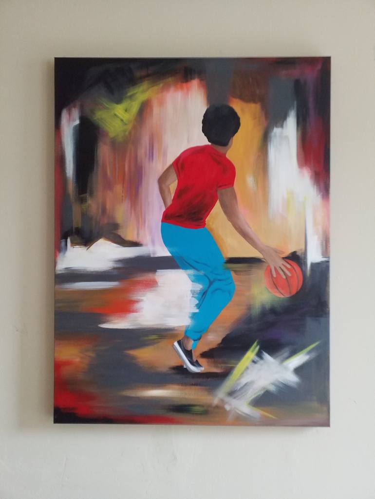 Original Modern Sport Painting by Komla Adjaka