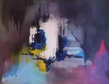 Original Abstract Expressionism Abstract Paintings by Komla Adjaka