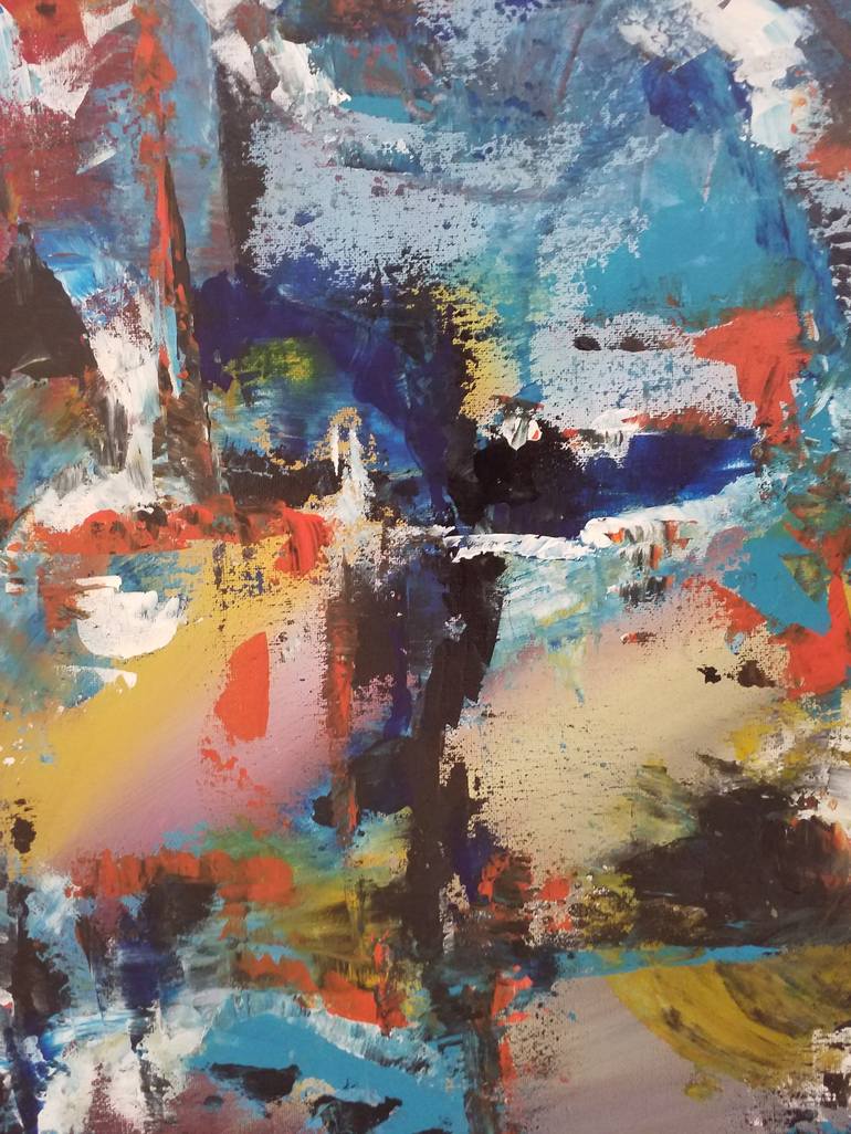 Original Abstract Painting by Komla Adjaka