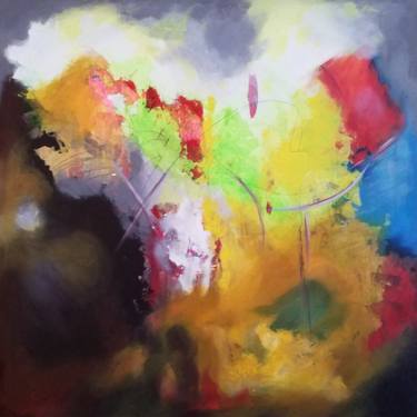 Original Abstract Expressionism Abstract Paintings by Komla Adjaka