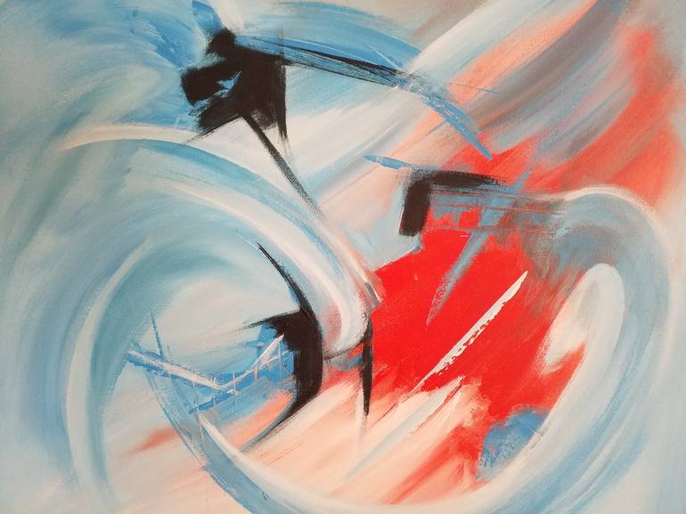 Original Abstract Painting by Komla Adjaka