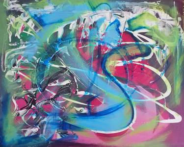 Original Abstract Paintings by Komla Adjaka