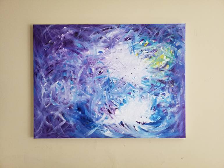 Original Abstract Painting by Komla Adjaka