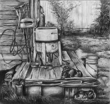 Print of Rural life Drawings by Anthony Hurt