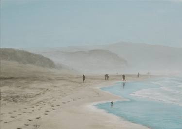 Original Realism Beach Paintings by Peter Heij