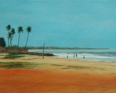 Print of Realism Beach Paintings by Peter Heij