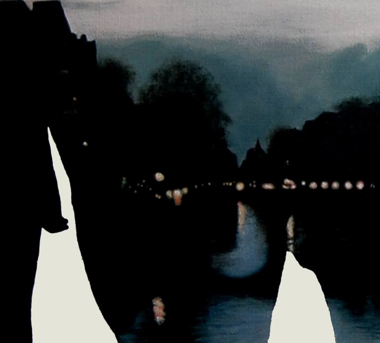 Original Realism People Painting by Peter Heij