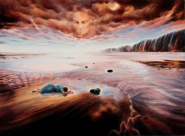 Print of Seascape Paintings by Alain Amar