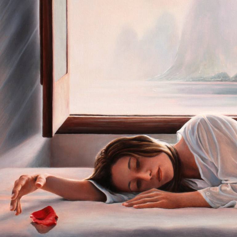 Original Figurative Women Painting by Alain Amar