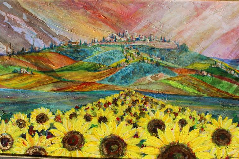 Original Landscape Painting by Giuliana Baldoni - Le Trenà