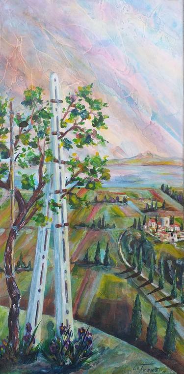 Original Landscape Paintings by Giuliana Baldoni - Le Trenà