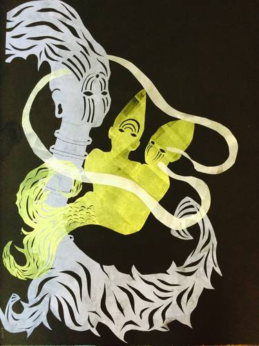 Print of Conceptual Fantasy Printmaking by Loren Abbate