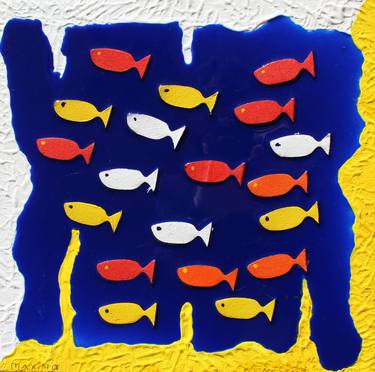 Print of Conceptual Fish Paintings by Massimo Fusconi