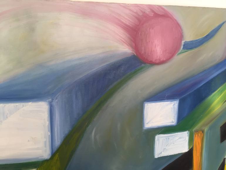 Original Abstract Geometric Painting by Chris Owen