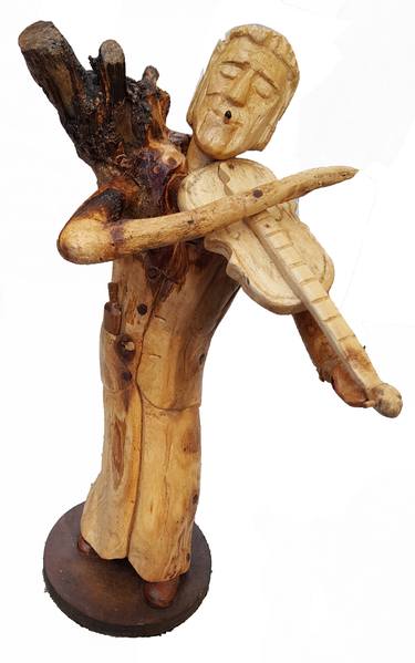 Woodcut Violinist thumb