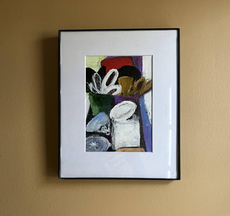 Original Abstract Expressionism Interiors Painting by Susan diRende